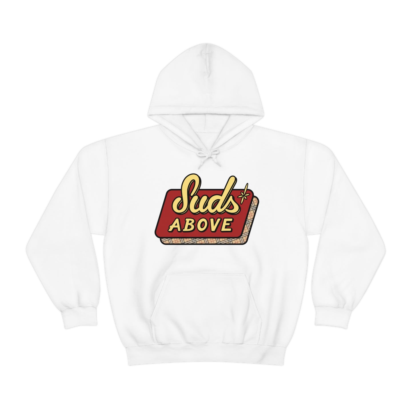 Suds Above Logo Hoodie - English Plaid