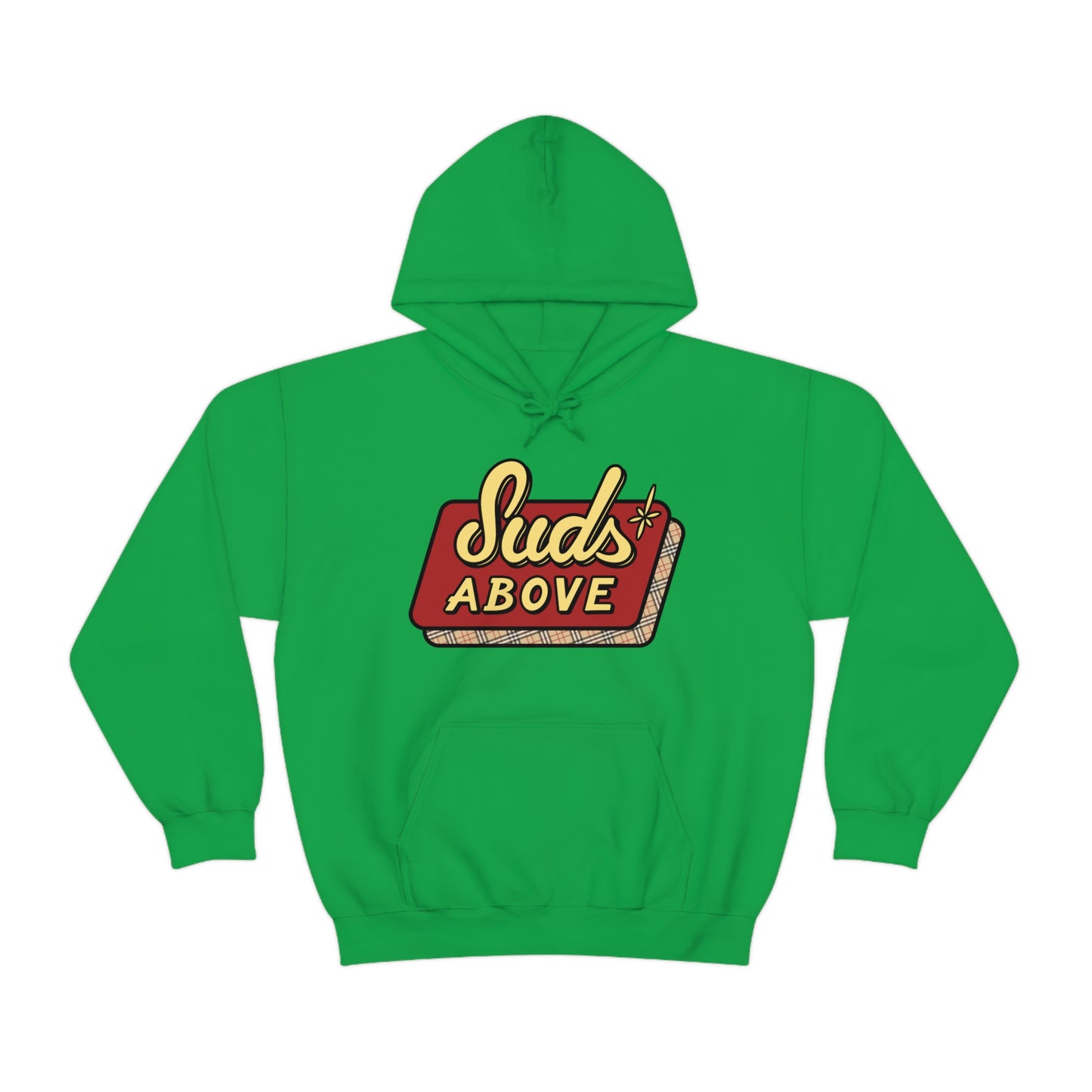 Suds Above Logo Hoodie - English Plaid