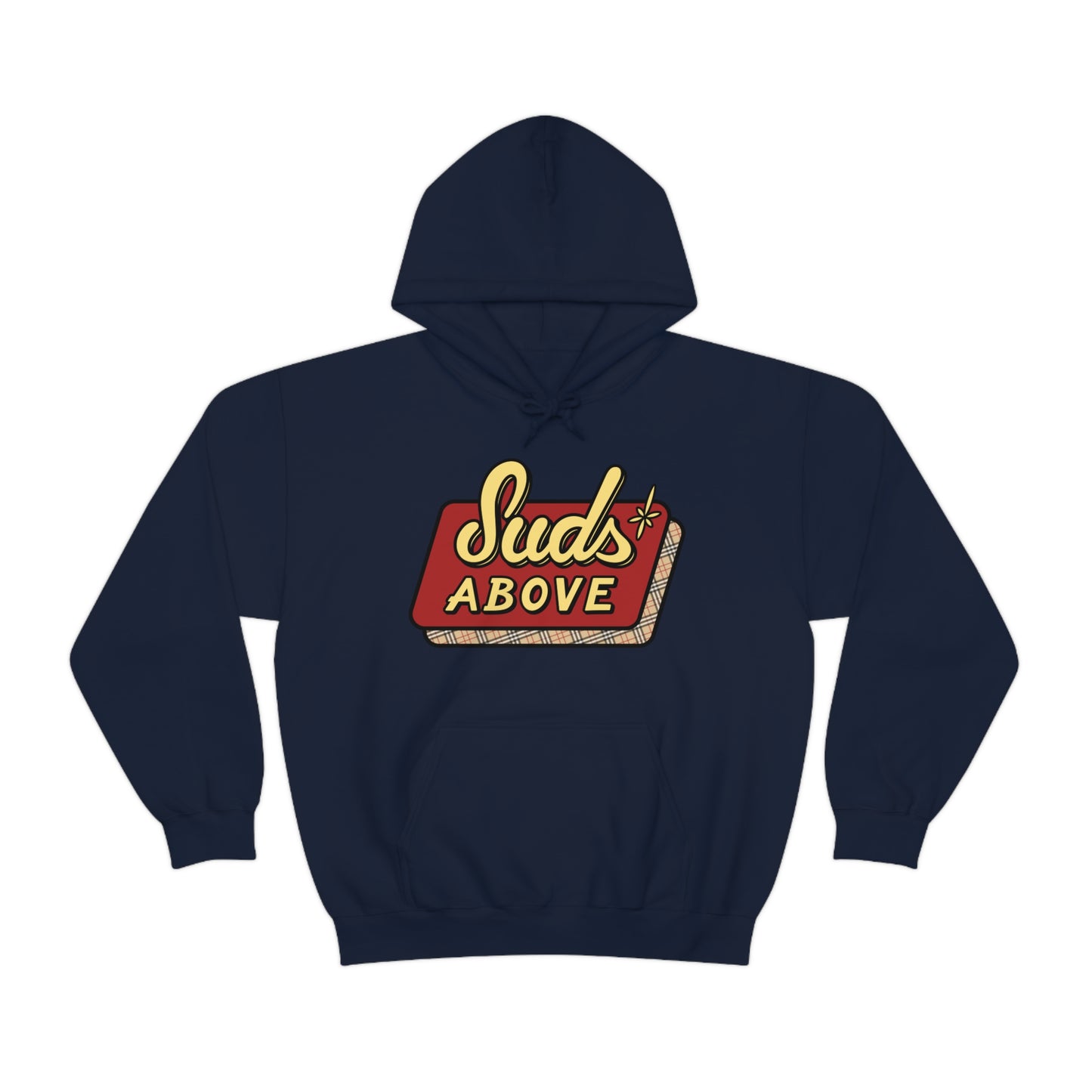 Suds Above Logo Hoodie - English Plaid