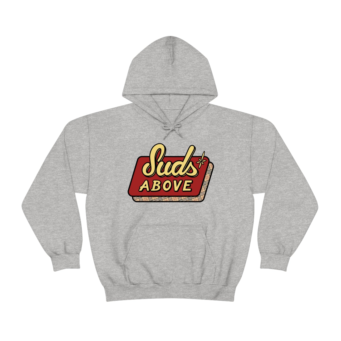 Suds Above Logo Hoodie - English Plaid