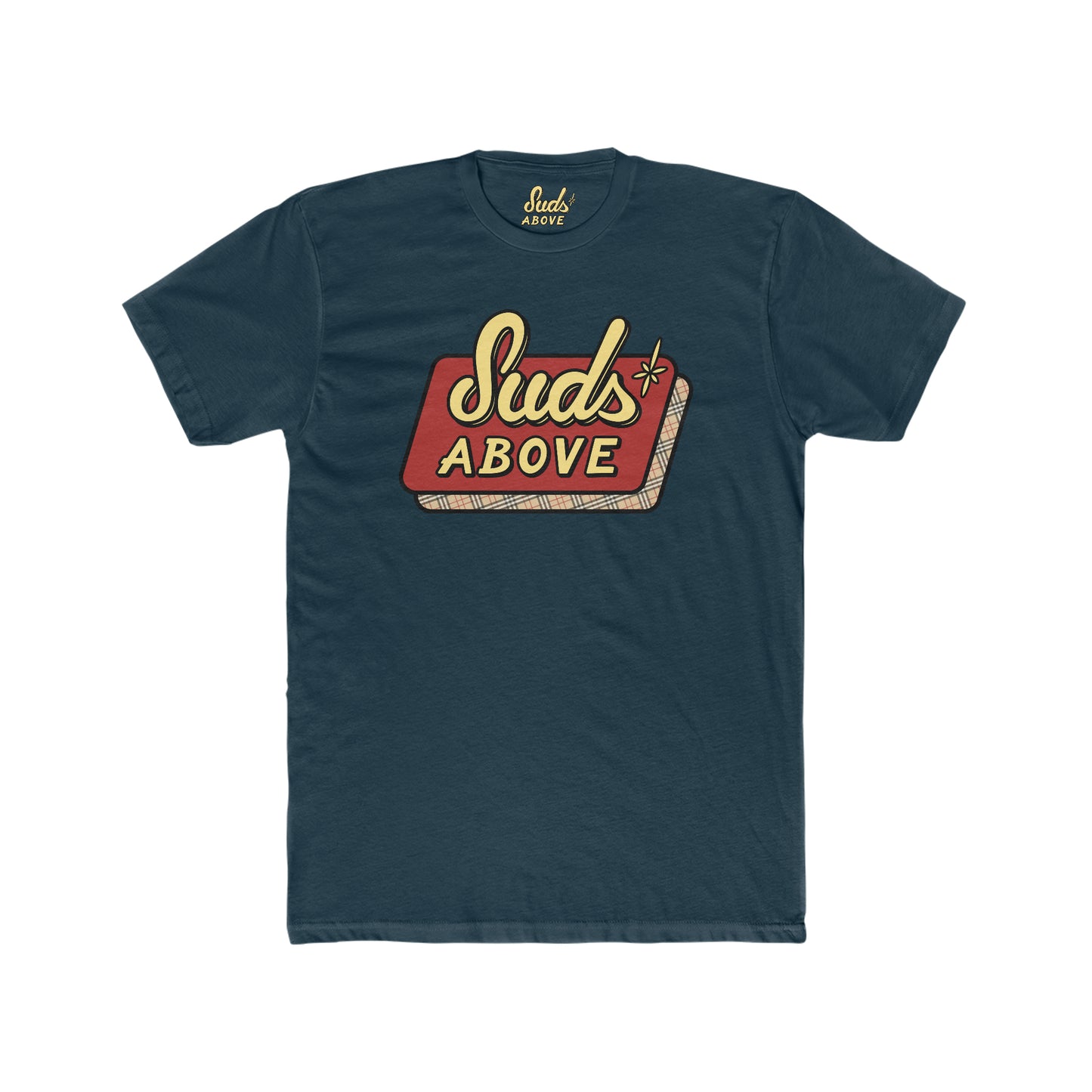 Suds Above Logo T-Shirt - English Plaid
