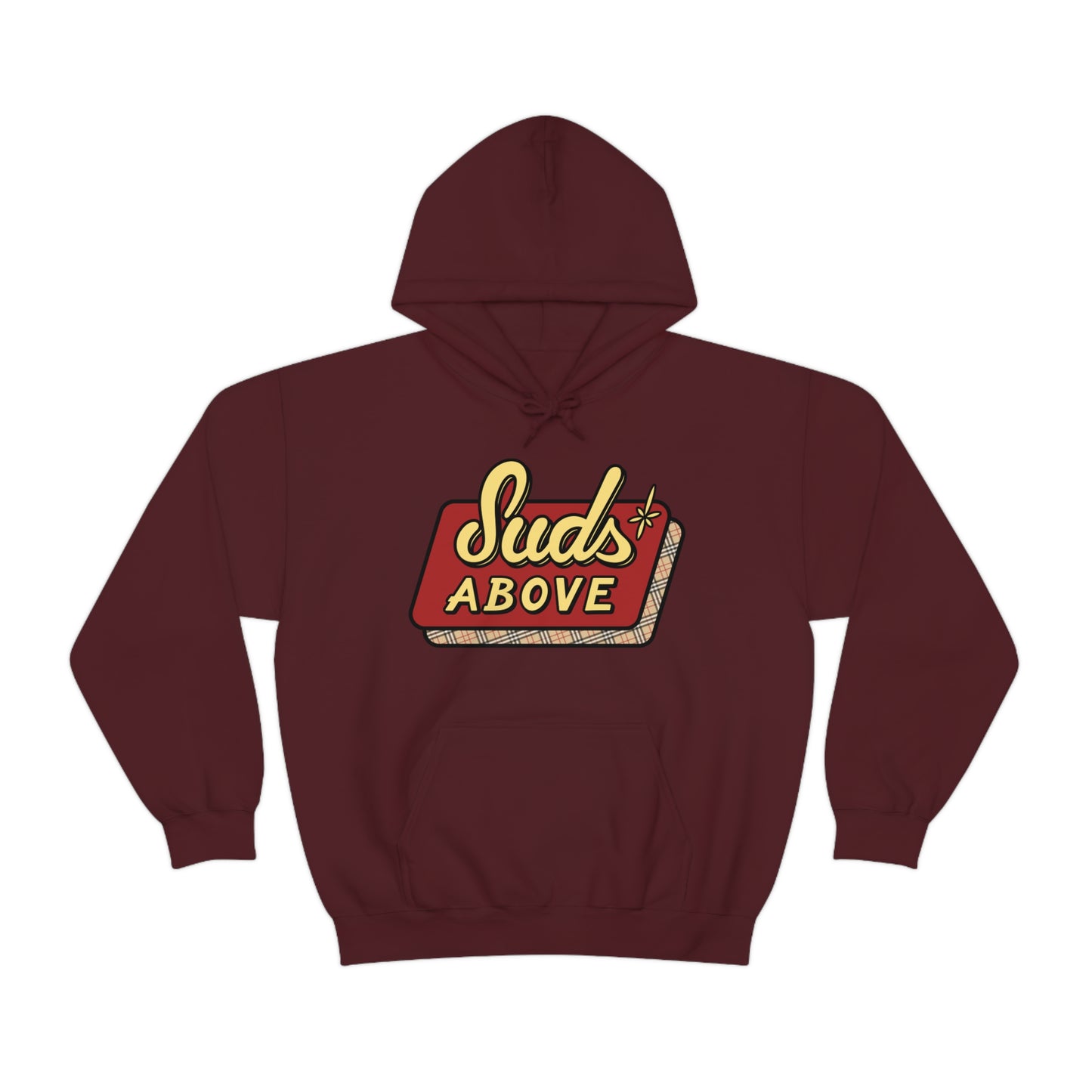 Suds Above Logo Hoodie - English Plaid