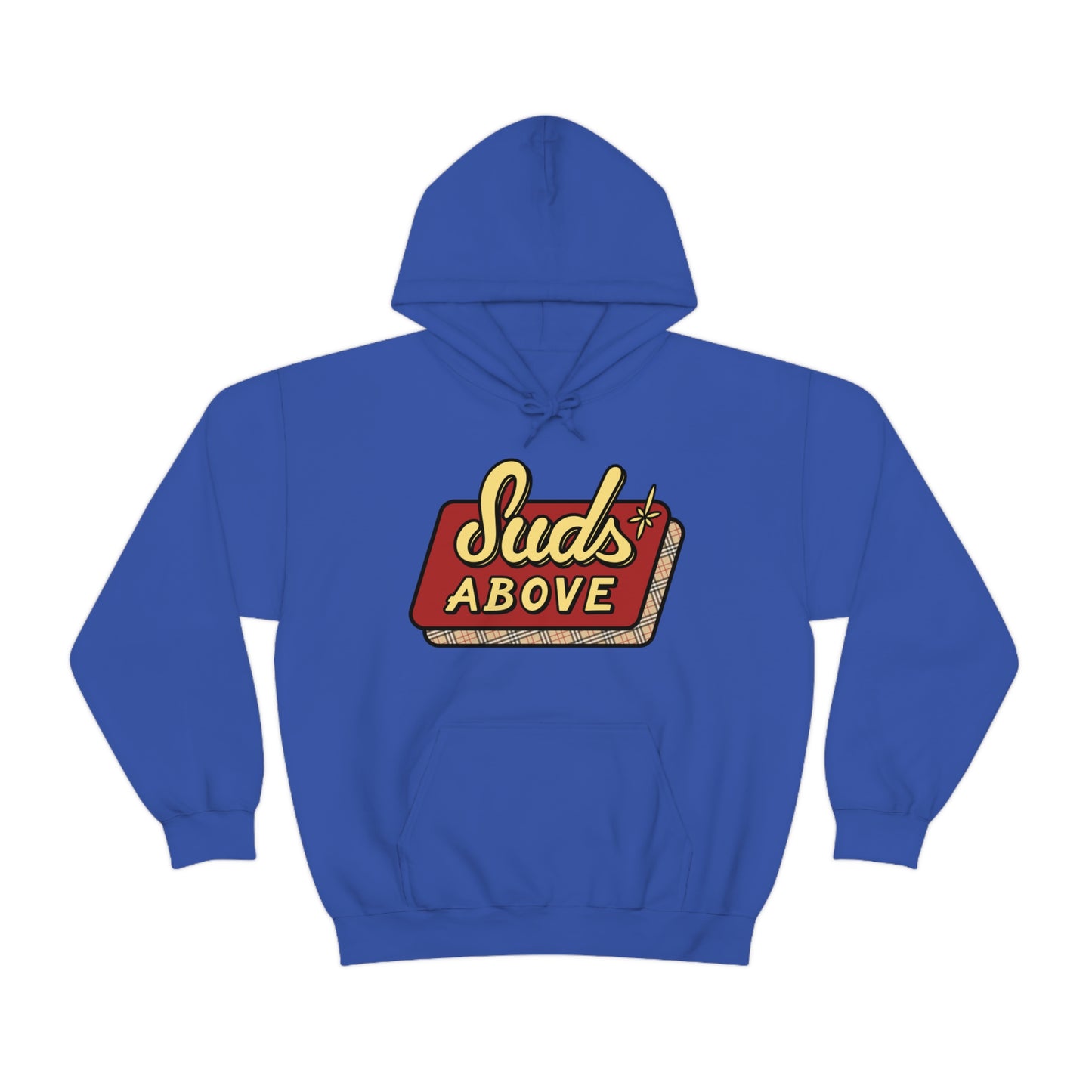 Suds Above Logo Hoodie - English Plaid